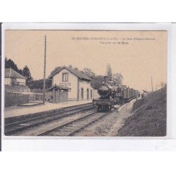LE MOUTIER-D'ORGERUS: la gare vue prise sur les quais - très bon état