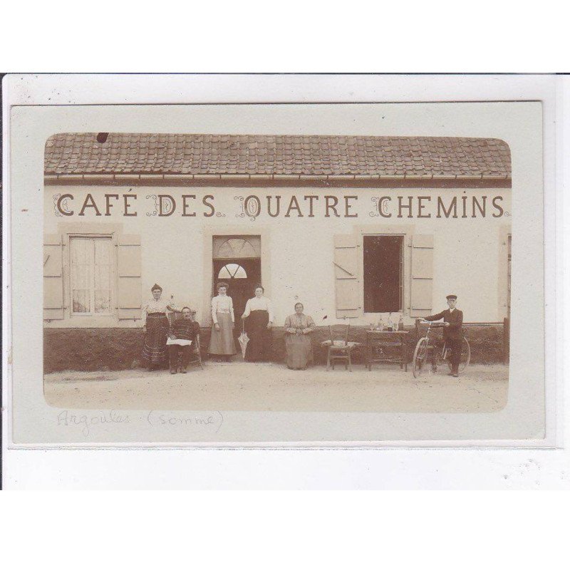 ARGOULES: café des quatre chemins - très bon état