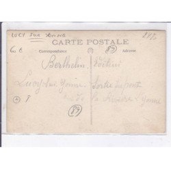 LUCY-sur-YONNE: sortie du pont, attelage - très bon état