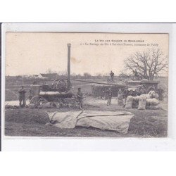 SERVINS: la vie aux champs en bourgogne le battage du blé - très bon état