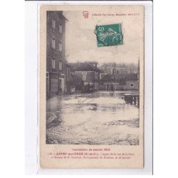 JUVISY-sur-ORGE: aspect de la rue de la poste et maison de M. Gaudron - état