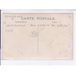 COURBEVOIE: restaurant "aux enfants du creusot" - très bon état
