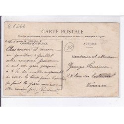 NEUILLY-SUR-SEINE: ile de la grande jatte, départ pour l'école hiver 1907-1908 - état