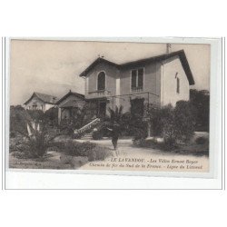 LE LAVANDOU - Les villas Ernest Reyer - Chemins de fer du Sud de la France - Ligne du Littoral - très bon état