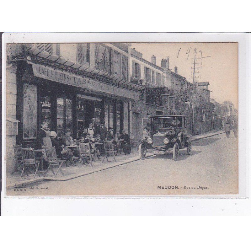 MEUDON: rue du depart, café, tabac, voiture - très bon état MEUDON: rue du depart, café, tabac, voiture - très bon état
