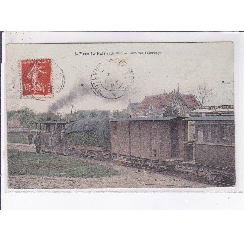 YVRE-le-POTIN: gare des tramways - état