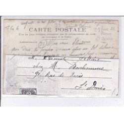SAINT-DENIS: 91 rue de paris, épicerie vins comestibles "Bonhomme" - très bon état