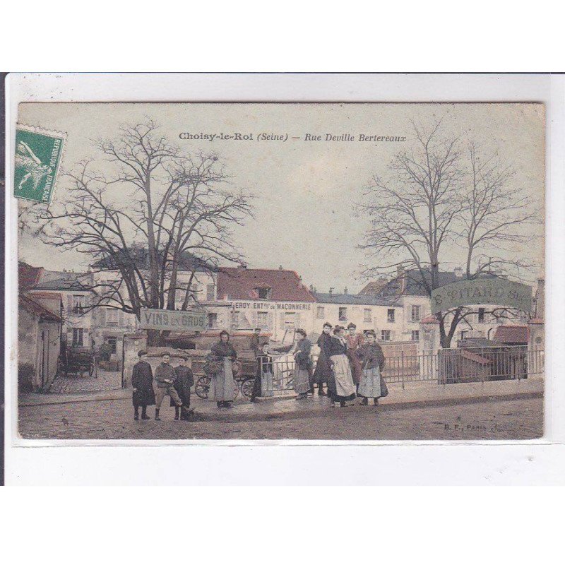 CHOISY-le-ROI: rue deville bertereaux, marchand de vins titard - très bon état CHOISY-le-ROI: rue deville bertereaux, marchand de vins titard - très bon état