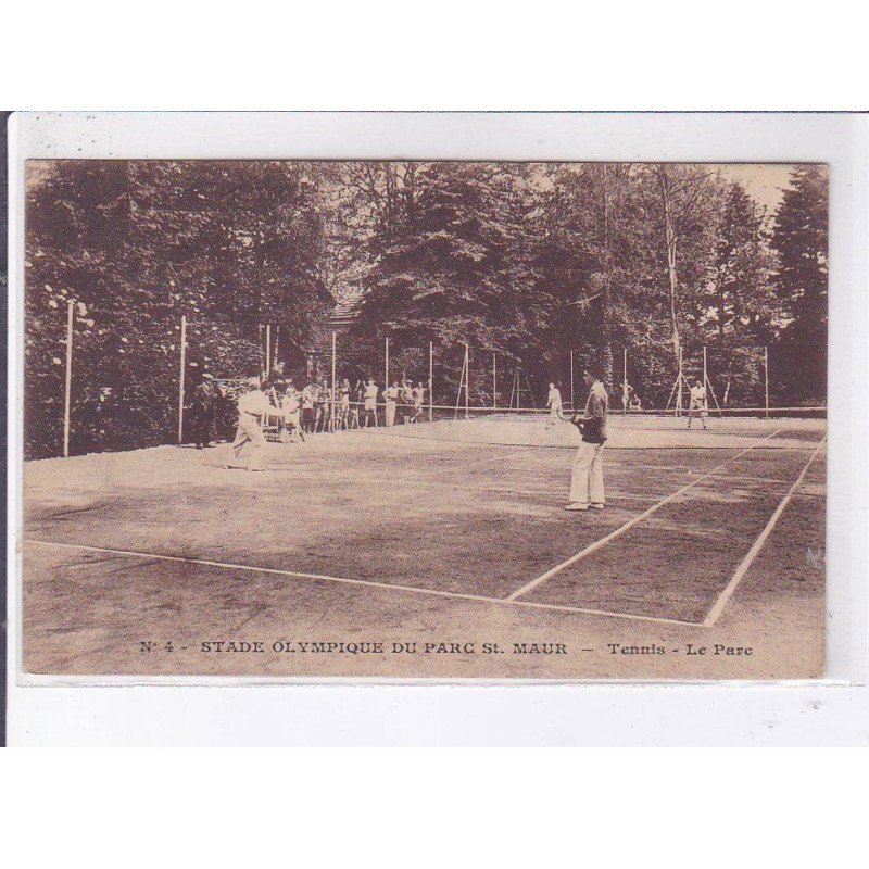 SAINT-MAUR: stade olympique du parc saint-maur tennis le parc - très bon état