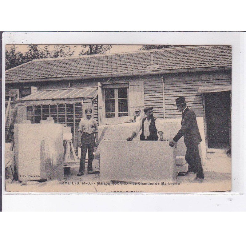 LIMEIL: maison rocard, le chantier de marbrerie - très bon état