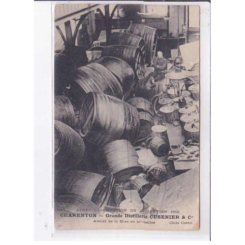 CHARENTON: grande distillerie cusenier et cie après l'inondation du 29 janvier 1910 - état