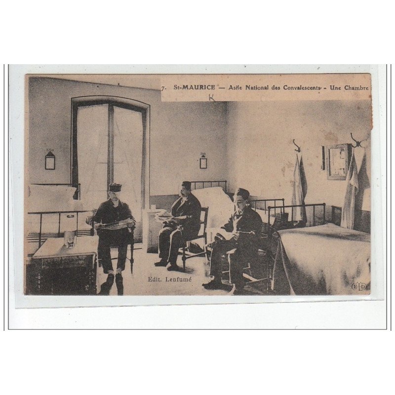 SAINT MAURICE - Asile National des Convalescents - une chambre - très bon état