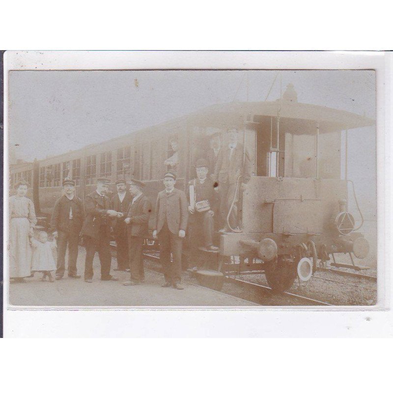 LE PORTEL: carte photo du tramway  (train chemin de fer)- très bon état