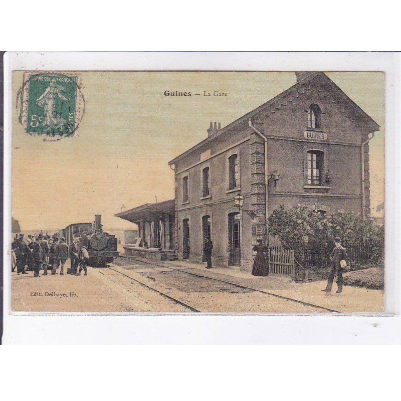 GUINES: la gare, toillée - état