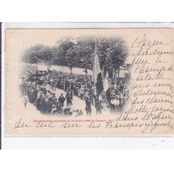 CREUSOT:  manifestation socialistes du 14 juillet 1899 - très bon état