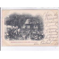 CREUSOT:  manifestation socialistes du 14 juillet 1899 - très bon état