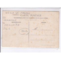 PARIS 10ème : 18 rue de paradis, céramique, faïencerie BOULANGER - très bon état