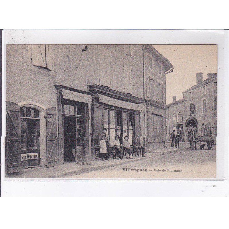 VILLEFAGNAN: café de plaisance - très bon état