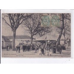 MANSLE: champ de foire de la paille jour de fête, manège - très bon état