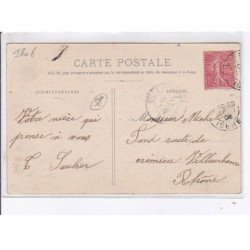 COUR-et-BUIS: la route le courrier arrivant de vienne - très bon état