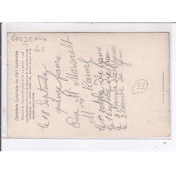 BORDEAUX: a l'art funeraire marsault rue sainte-catherine n°277 - très bon état