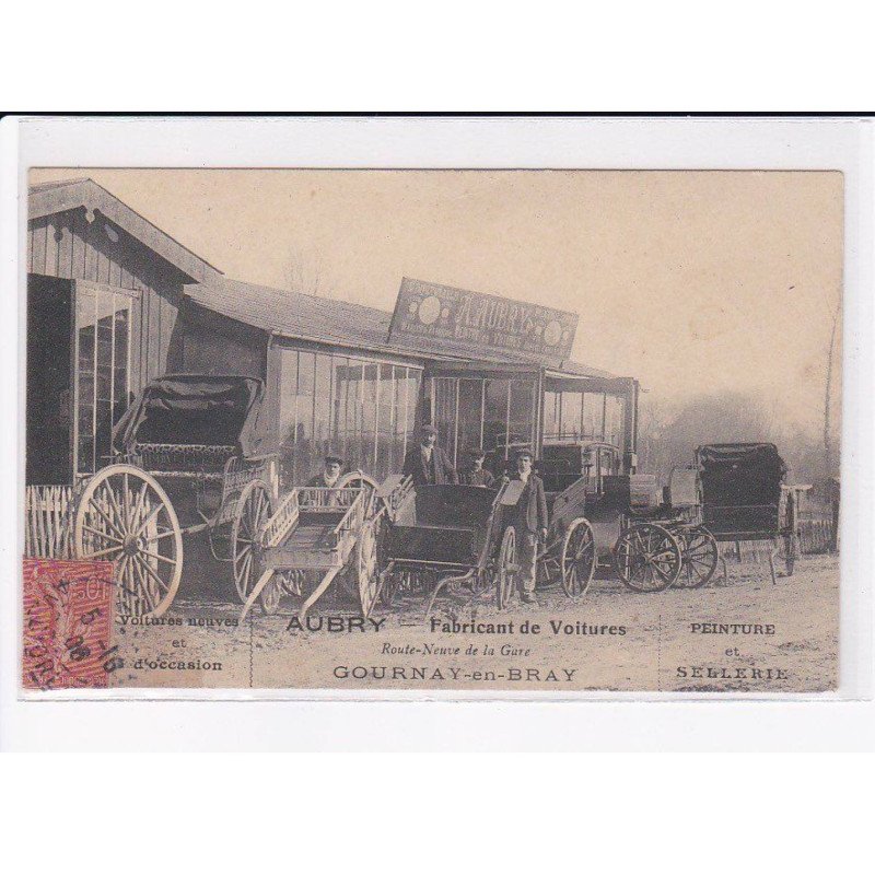 GOURNAY-EN-BRAY -  Aubry - Fabricant de voiture - Route neuve de la Gare - état