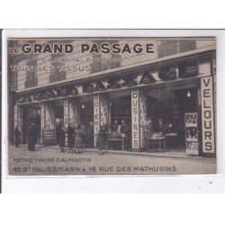 PARIS: le grand passage tous les tissus 45 Bd haussmann et 16 rue des mathurins 75009 - très bon état