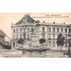 MARSEILLE - Fontaine Henri Estrangin et la Banque de France - très bon état