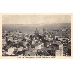 MARSEILLE - Panorama sur le Port vu de Notre Dame de la Garde - très bon état