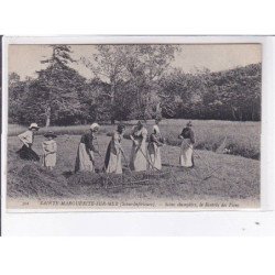 SAINTE-MARGUERITE-sur-MER: scène champêtre, la rentrée des foins - très bon état