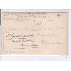 SAINT-GENEST-D'AMBIERE: croix de mission Cuau éditeur - très bon état