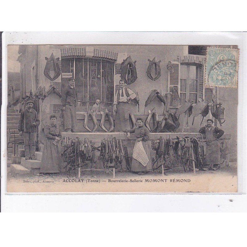 ACCOLAY: bourrelerie-sellerie momont rémond - très bon état