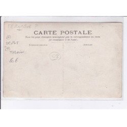 TERNIER(?) dépôt, train, ouvriers - très bon état