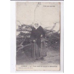 DONZENAC: vieille femme des environs de donzenac - très bon état