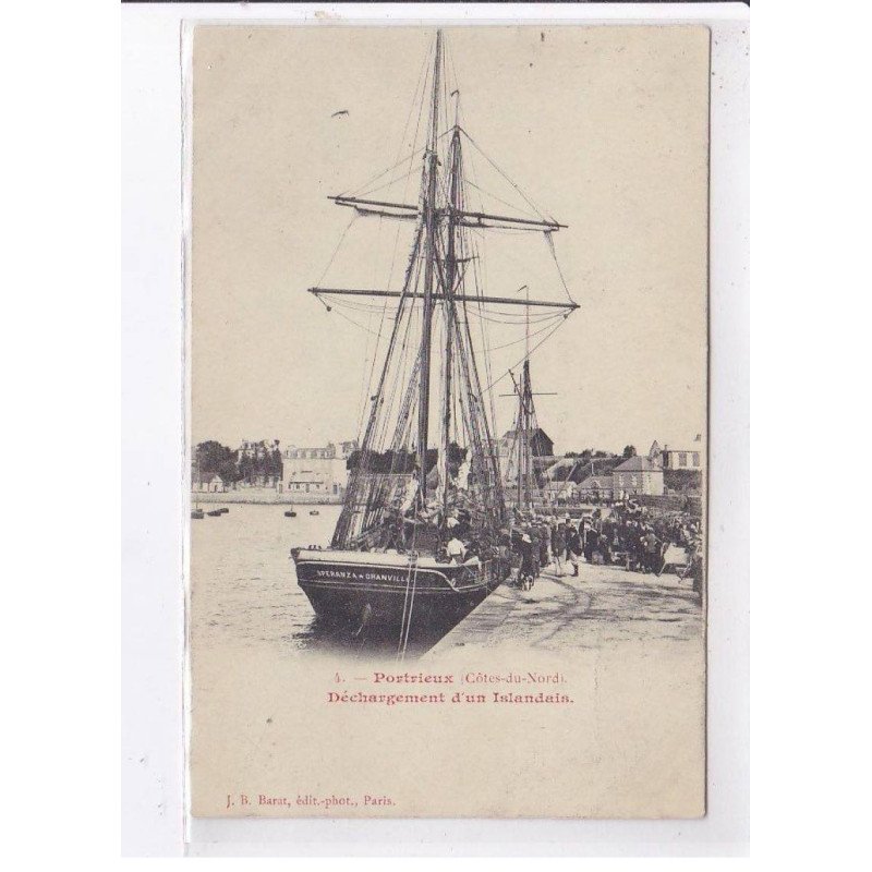 PORTRIEUX: déchargement d'un islandais - très bon état