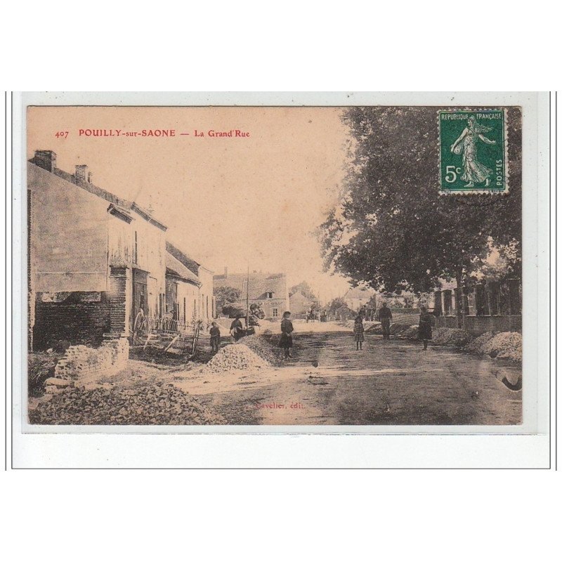 POUILLY SUR SAONE - La Grande Rue - très bon état