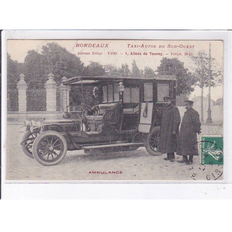 BORDEAUX: taxi-autos du sud-ouest 1 allées de tourny, ambulance - état