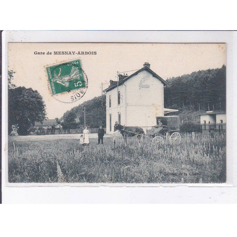 MESNAY-ARBOIS: gare - état (traces)