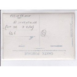 YSSINGEAUX: inventaires lot de 9 CPA - très bon état
