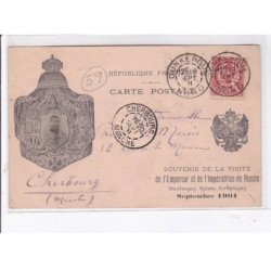 DUNKERQUE: souvenir de la visite de l'empereur et de l'impératrice de Russie septembre 1901 - état