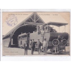 PUY-DE-DOME: la gare, le chemin de fer au sommet du puy-de-dôme- très bon état