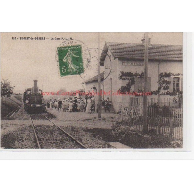 THOISY LE DESERT : la gare - très bon état