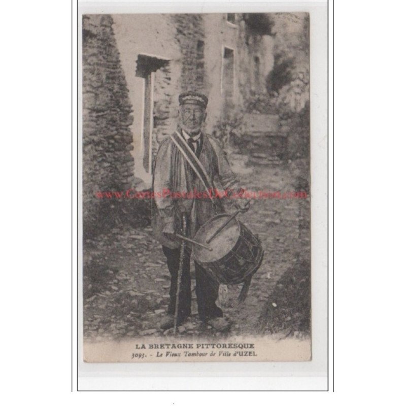 UZEL : le vieux tambour de ville """"la Bretagne Pittoresque""""- très bon état UZEL : le vieux tambour de ville """"la Bretagne Pittoresque""""- très bon état
