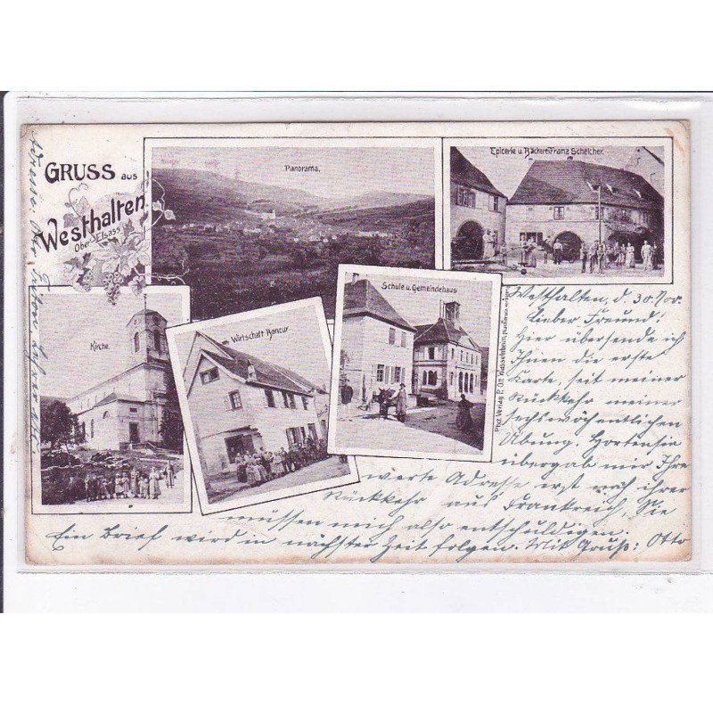WESTHALTEN: gruss aus westhalten - très bon état WESTHALTEN: gruss aus westhalten - très bon état