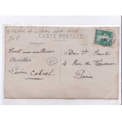 PARIS: ferme et oiseau apprivoisé - très bon état