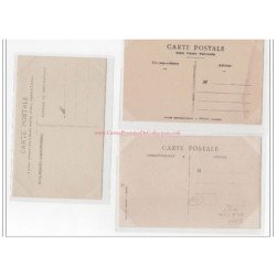 GILLY SUR OUCHE : lot de 3 cartes photo du chateau vers 1905 - très bon état