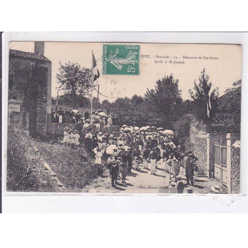 SAINT-TROPEZ: bravade descente de sainte-anne arrêt à saint-joseph - état