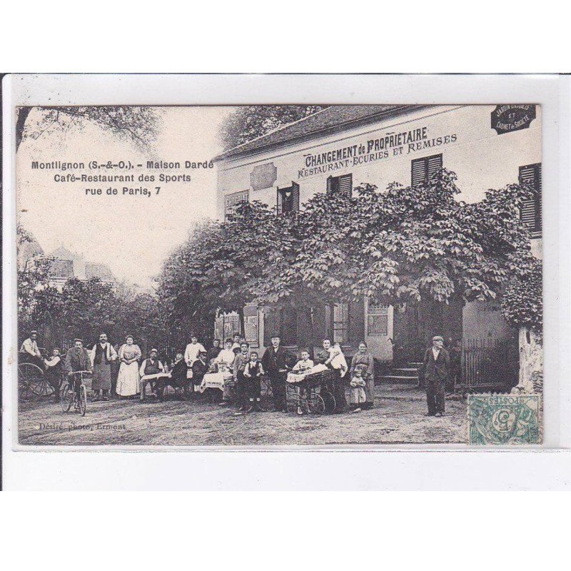 MONTLIGNON: maison dardé café-restaurant des sports rue de paris 7 - très bon état