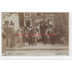 CLEFMONT : carte photo de la fête vers 1905 (la buvette) - très bon état