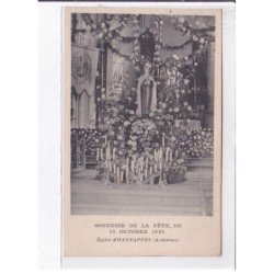HANNAPPES: souvenir de la fête du 13 octobre 1929, église - très bon état